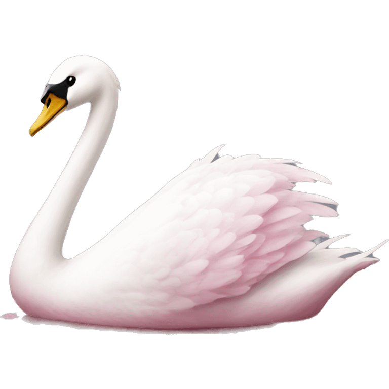 Cisne rosa emoji