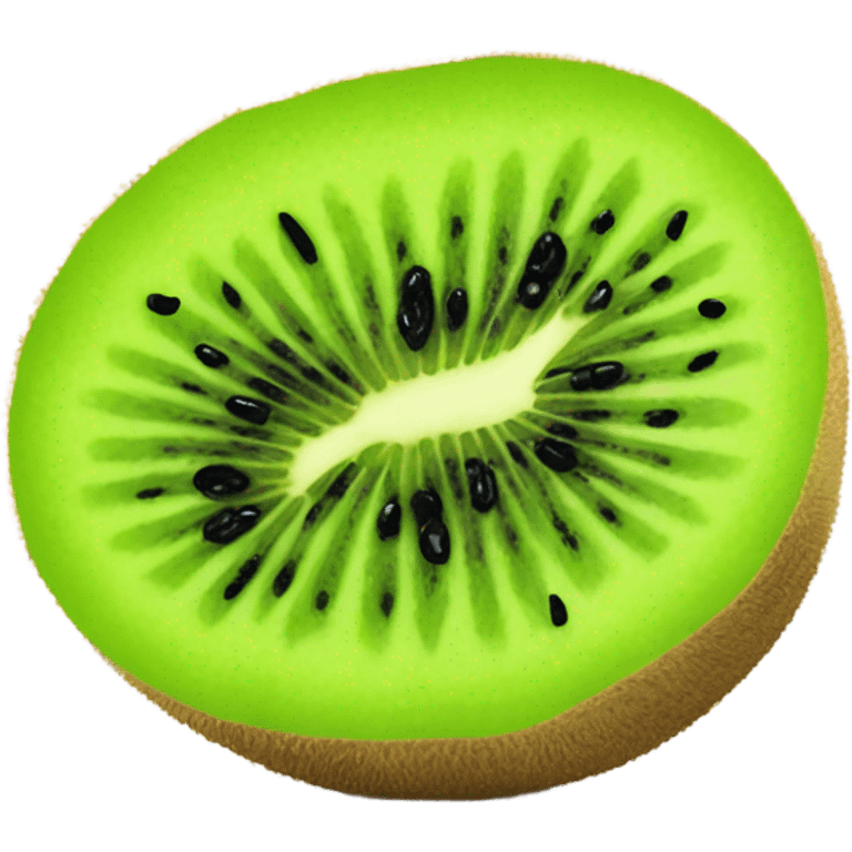 Juicy kiwi cut in half  emoji