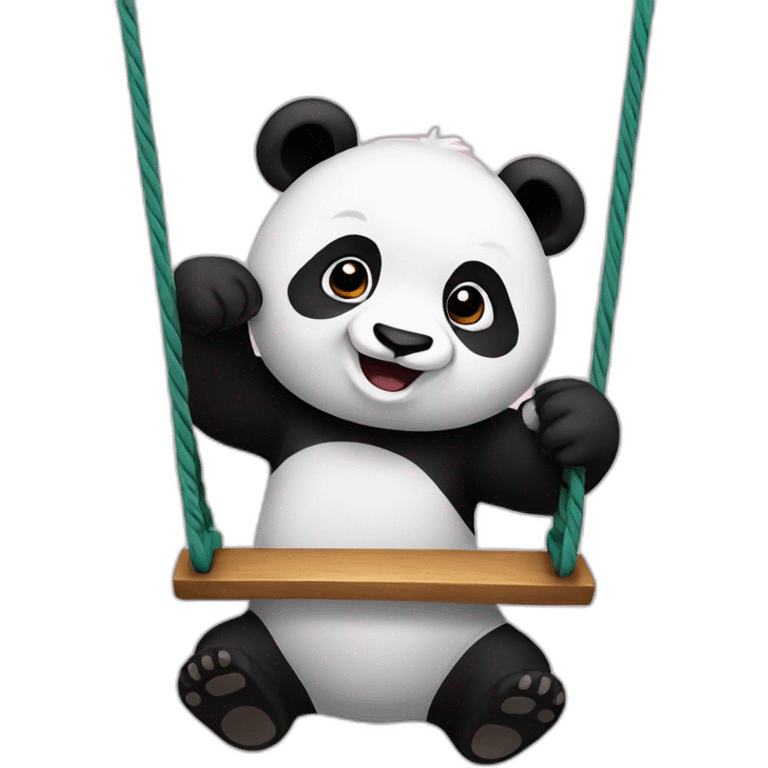 A panda that swings emoji