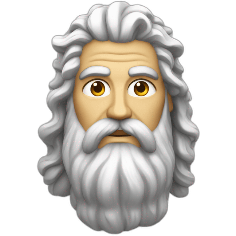 Zeus avec de la foudre emoji