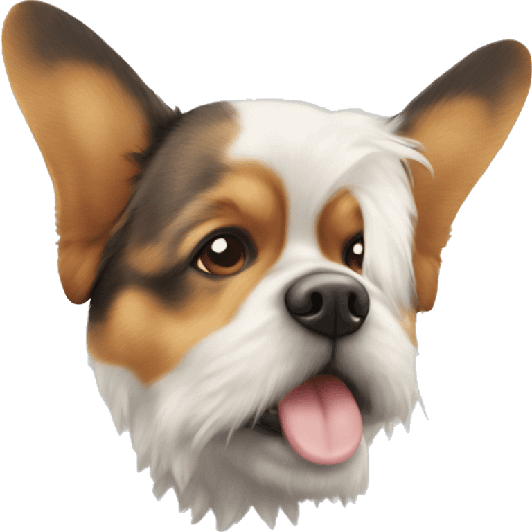 Chien avec des ailes de papillon  emoji