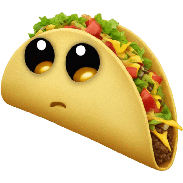 Taco eating monster emoji