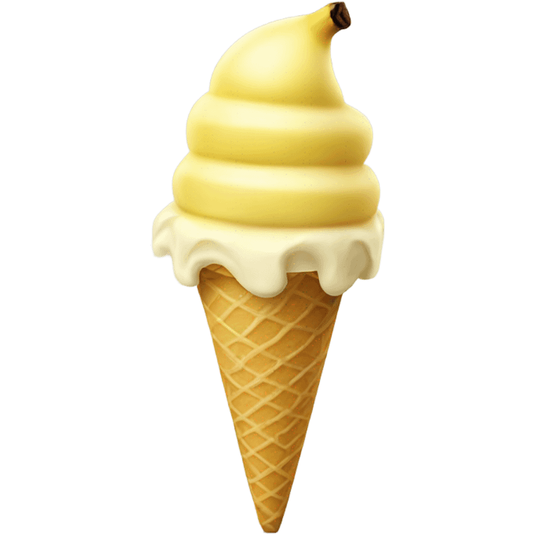 Banana ice cream  emoji