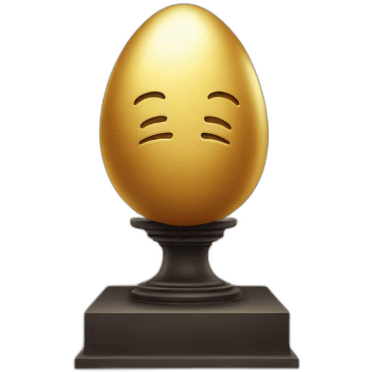 golden egg on pedestal emoji