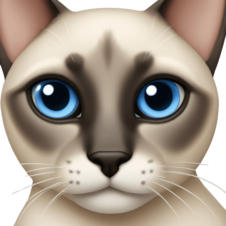 Siamese cat with blue eyes emoji