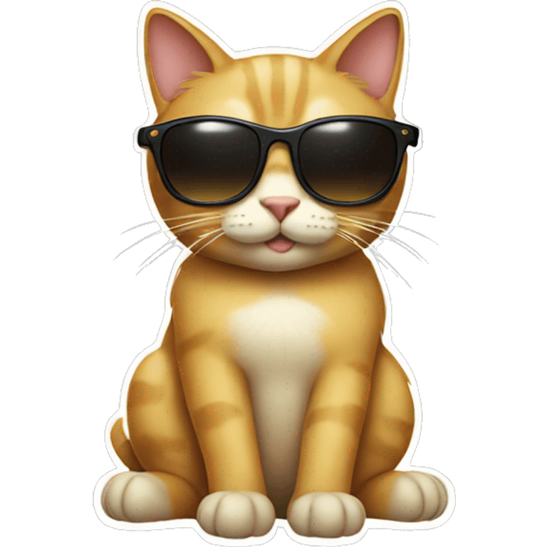 Cat with sunglasses emoji