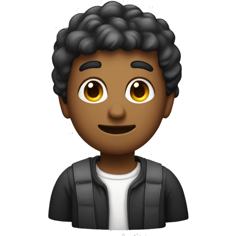 A man without bread, and it's set in back of computer and it's a junior software developer emoji