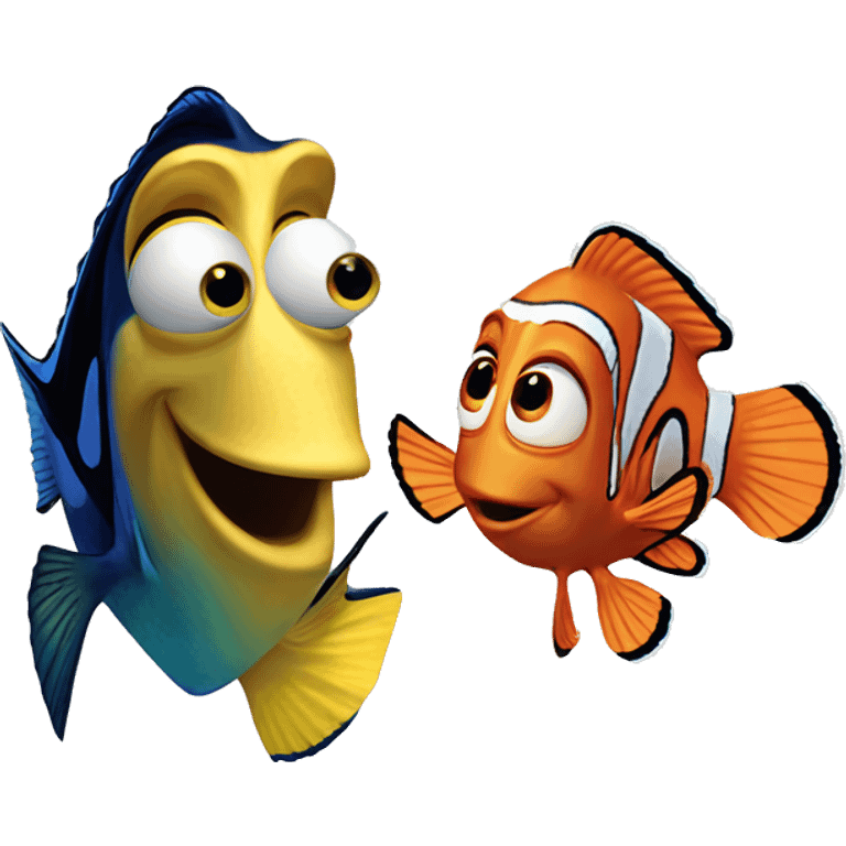 Dory and Nemo emoji