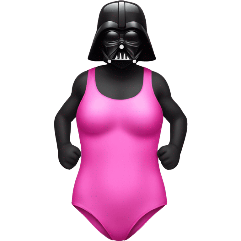 Darth Vader in pink swimsuit  emoji