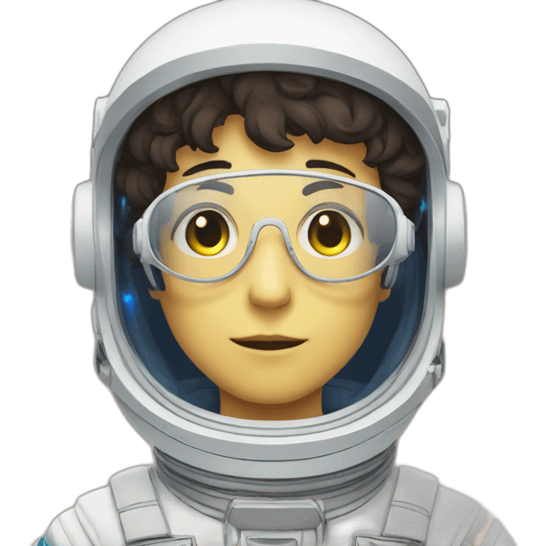 astronaut anime boy glasses emoji