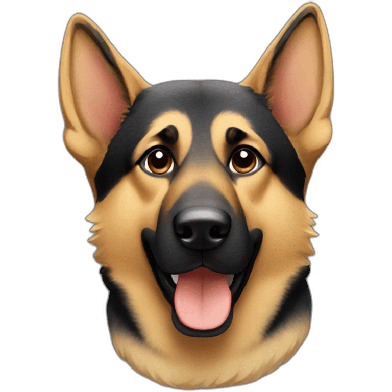 German shepherd head emoji