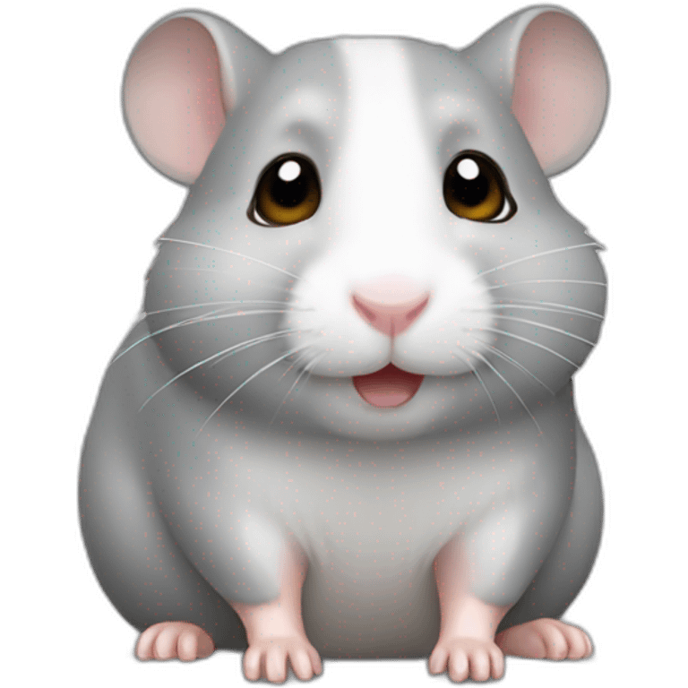 Light gray hamster emoji