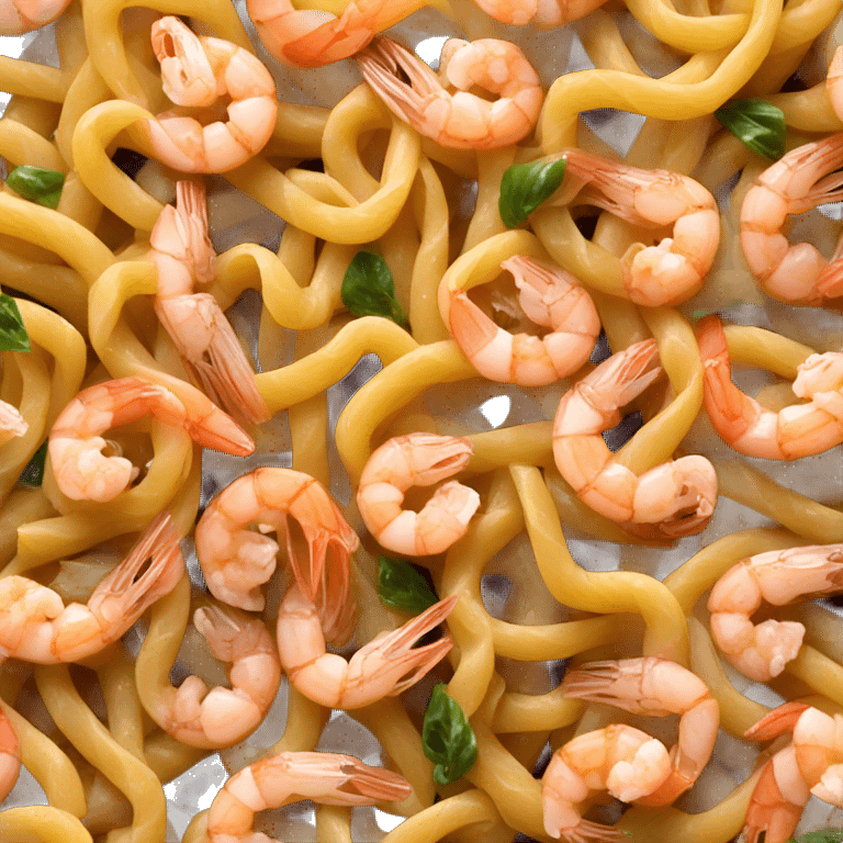 Pasta with shrimp  emoji