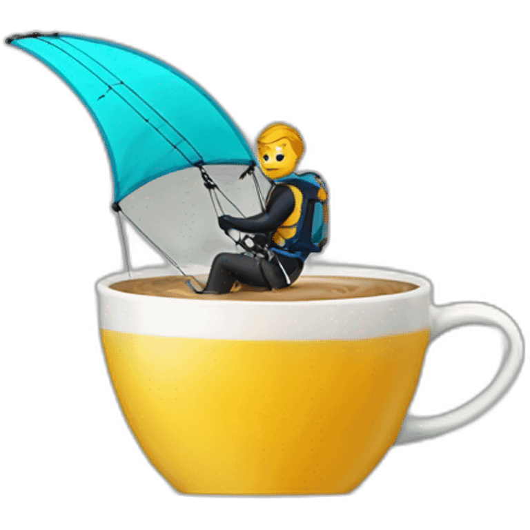 Kitesurfer Coffee emoji