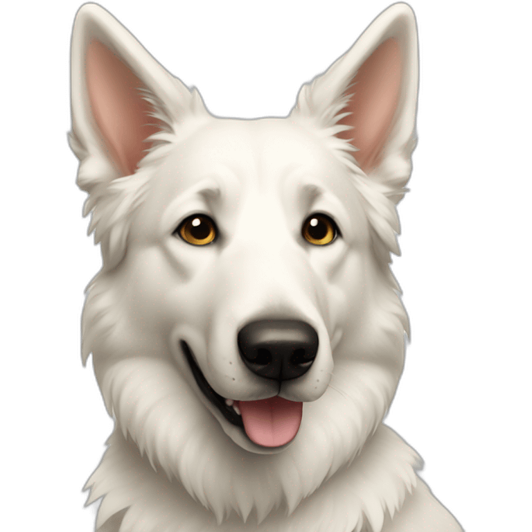 white shepherd dog emoji