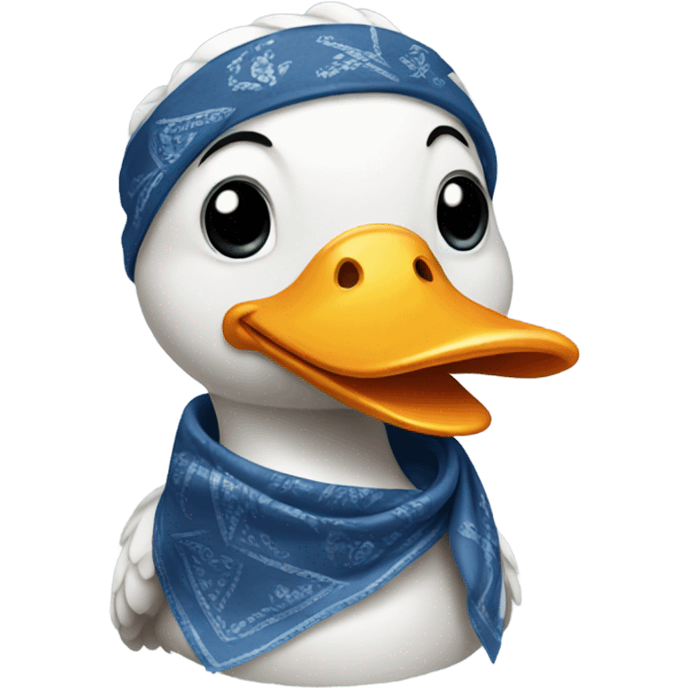 Duck with a bandana  emoji