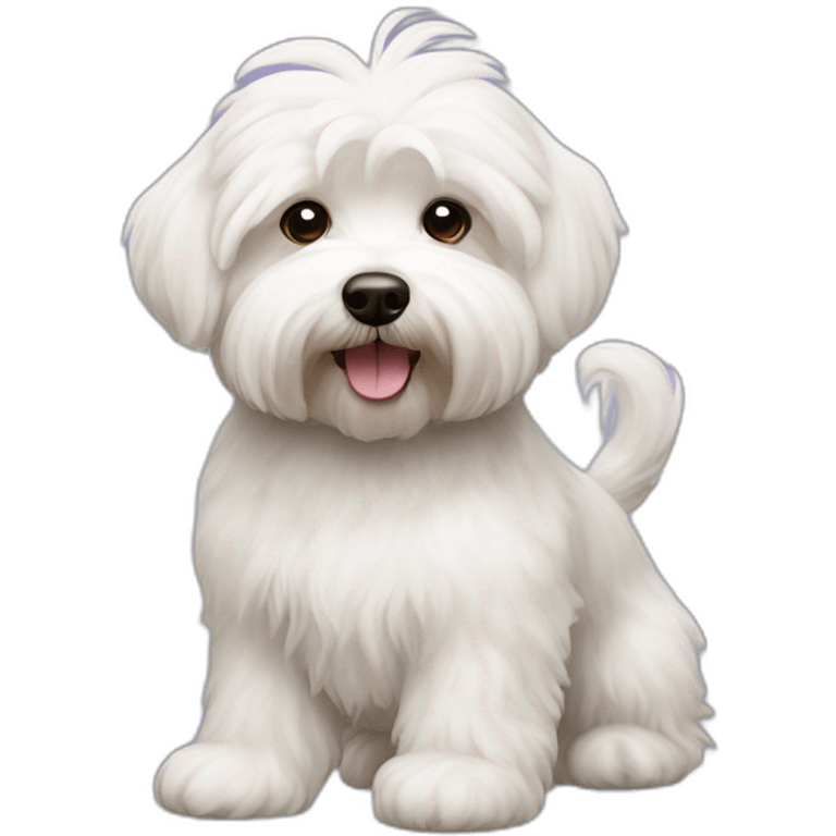 Bichon Havanese dog emoji