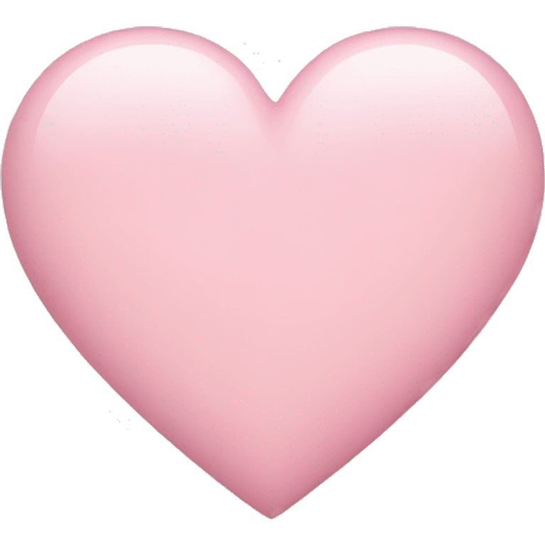 A light pink heart emoji