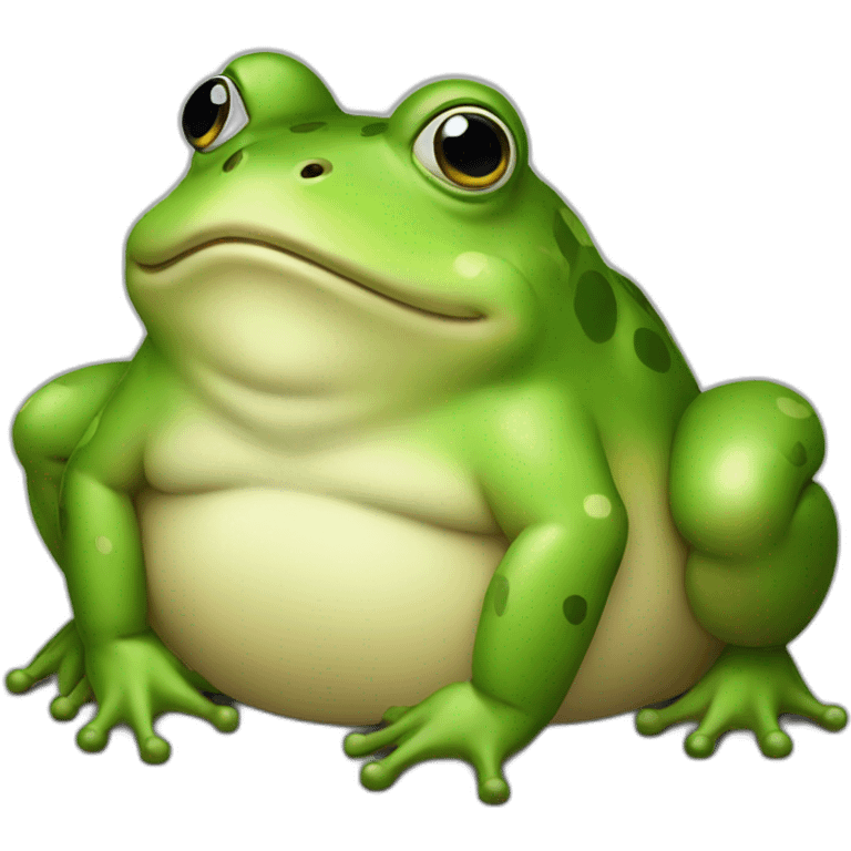 Fat frog emoji