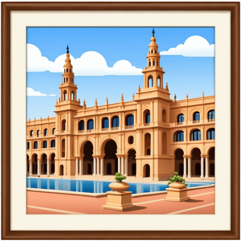 Cinematic Realistic Plaza de España Emoji  emoji