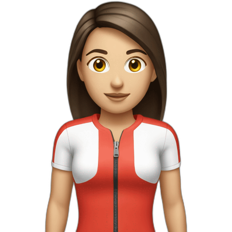 Full body | Lifeguard, Female, brunette emoji