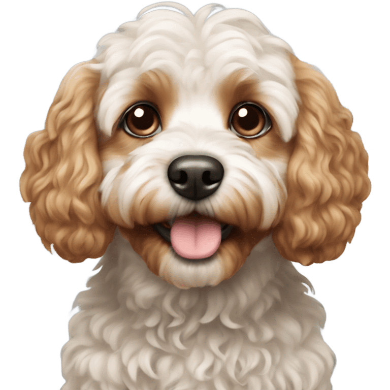 Cavapoo dog emoji