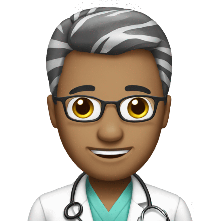 a zebra doctor emoji