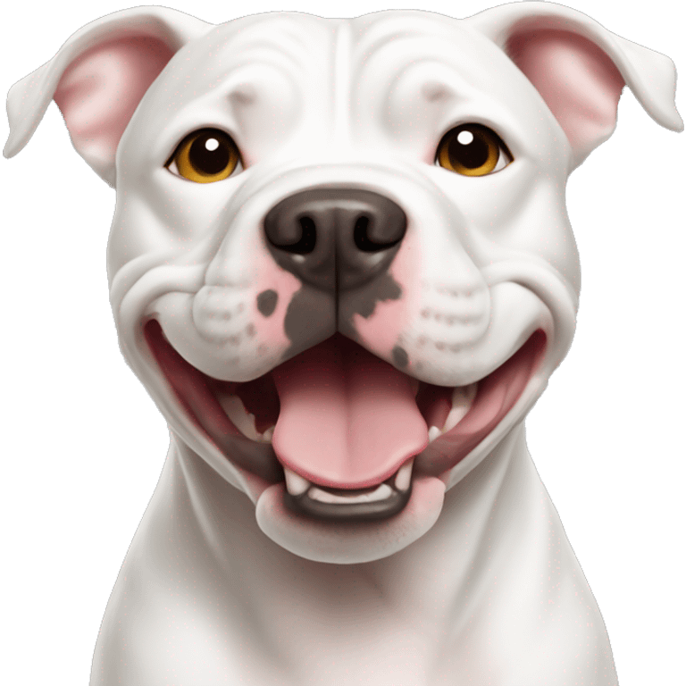 White pitbull emoji