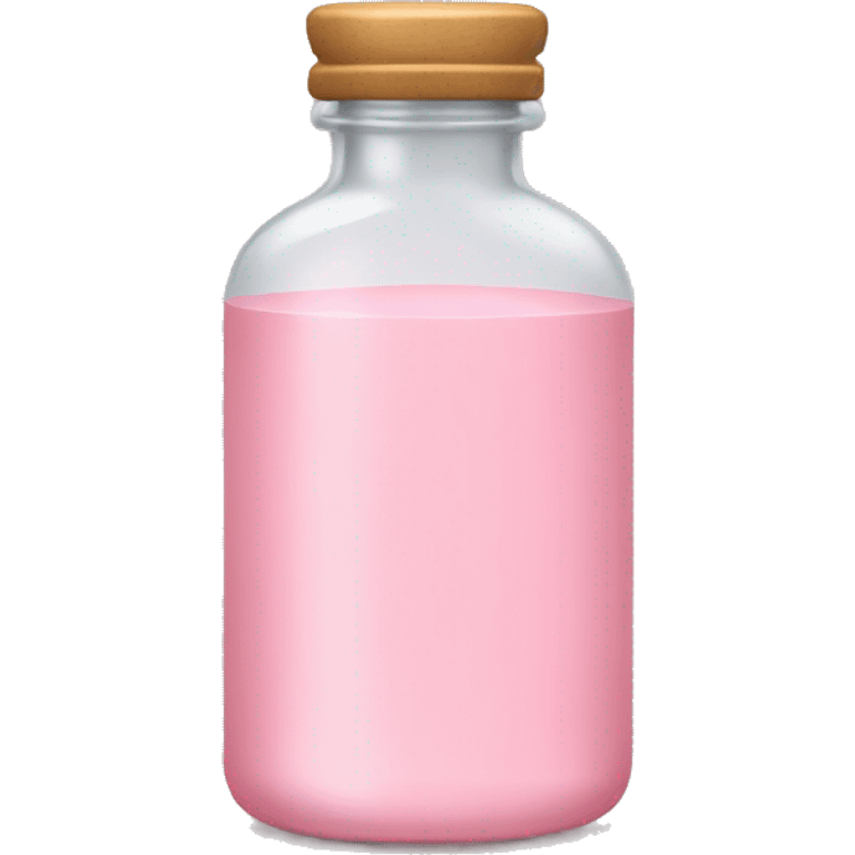 Pale pink medicine bottle emoji