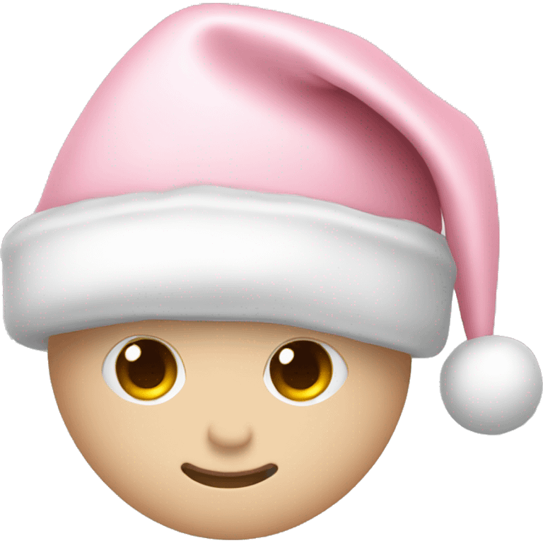 light pink santa hat emoji