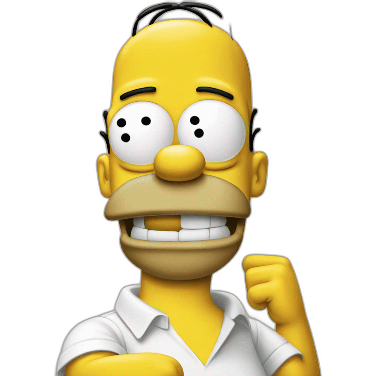 happy homer simpson face emoji