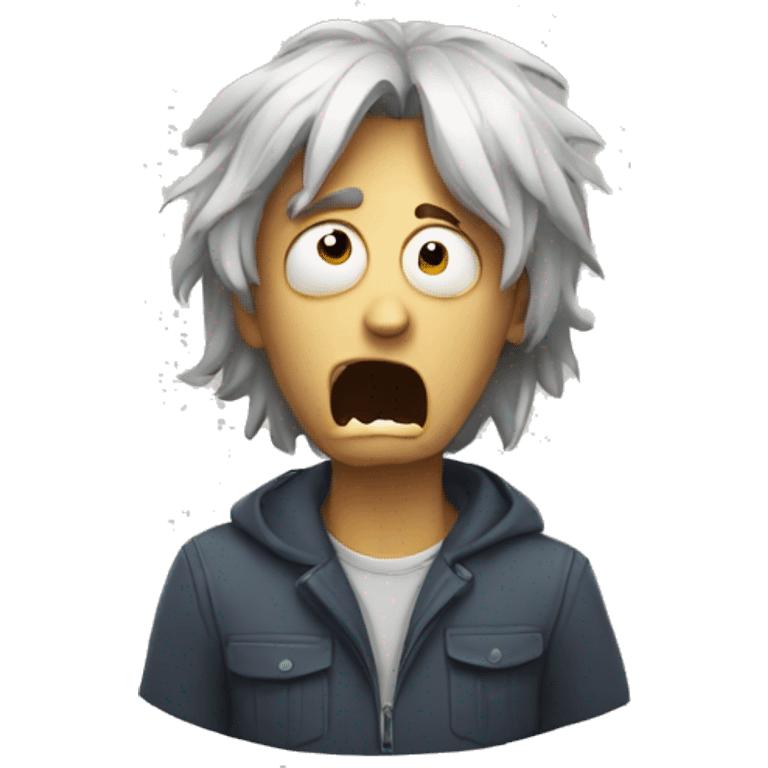 fear & terrified man emoji