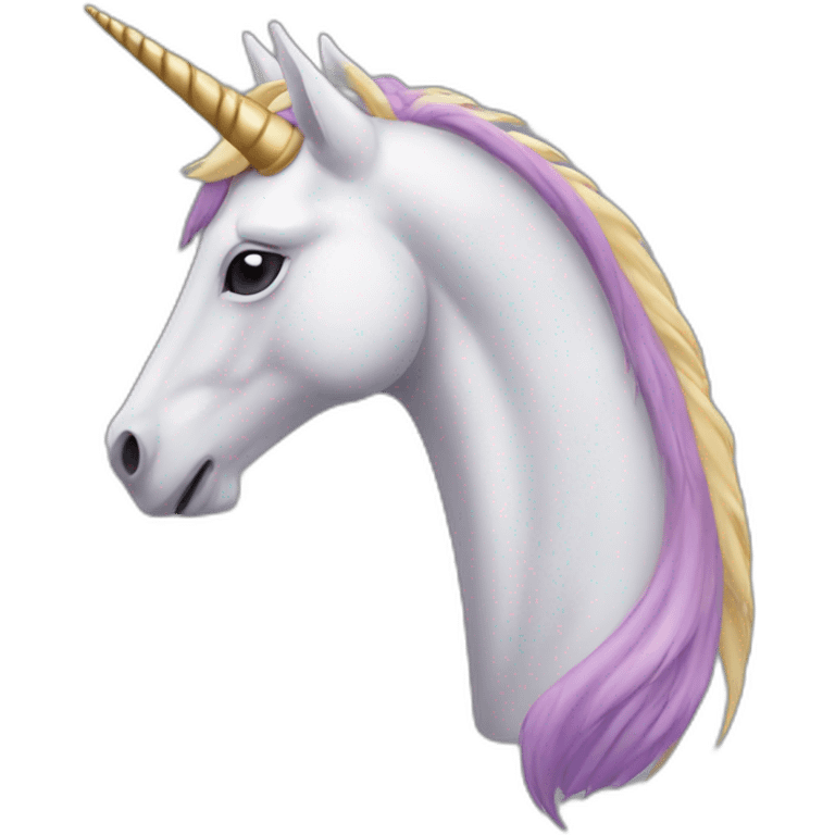 Squelette de licorne emoji