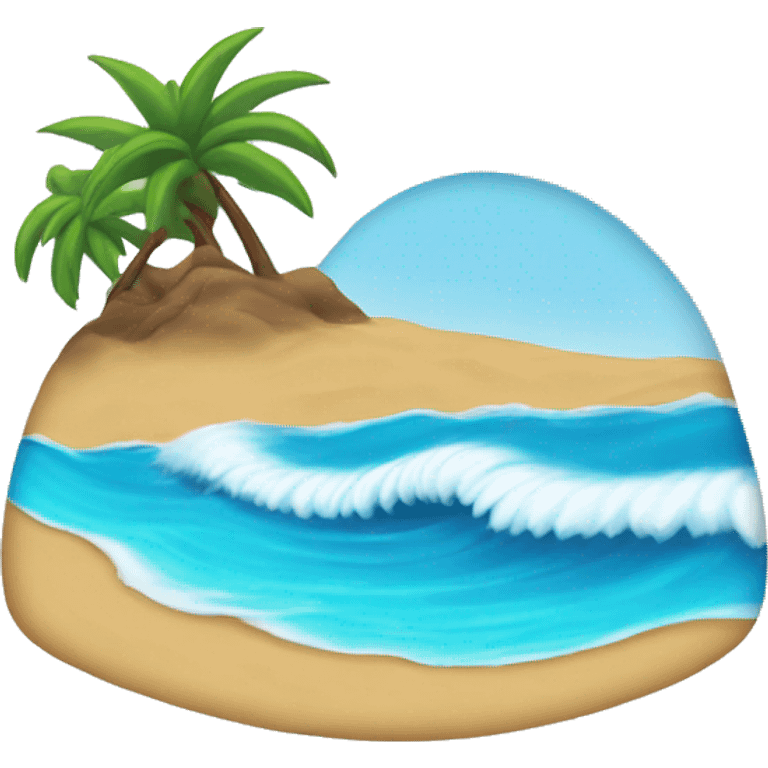 Beach with Waves  emoji