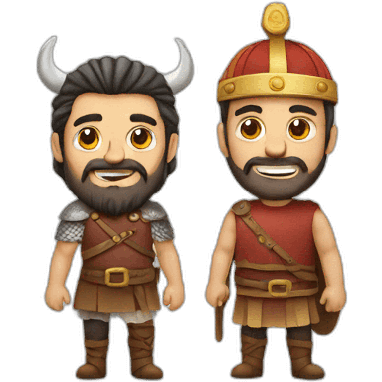 Vikingo and burguer emoji