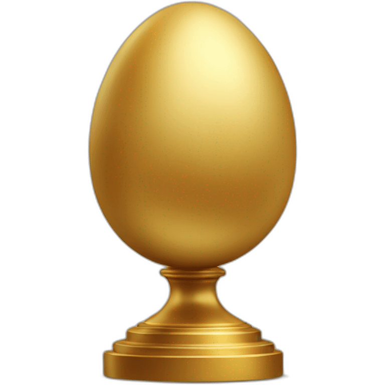 golden belgian egg on pedestal emoji