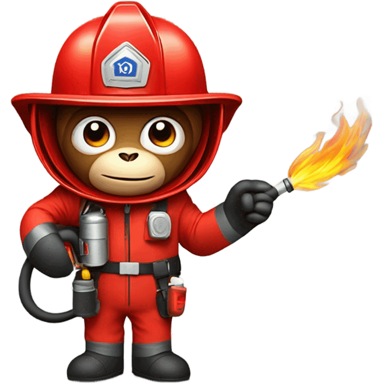 Monkey firefighter emoji