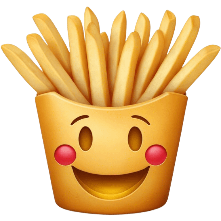 smiley shaped french fries emoji