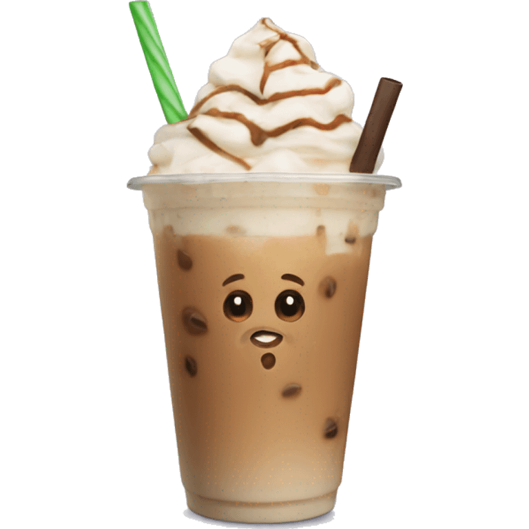 Iced latte emoji