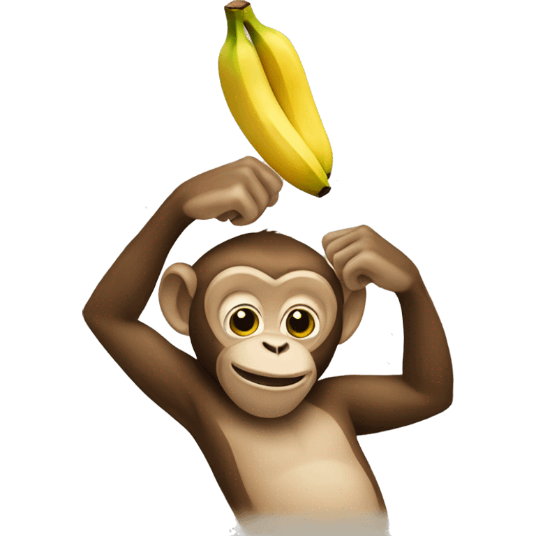 monkey holding a banana  emoji