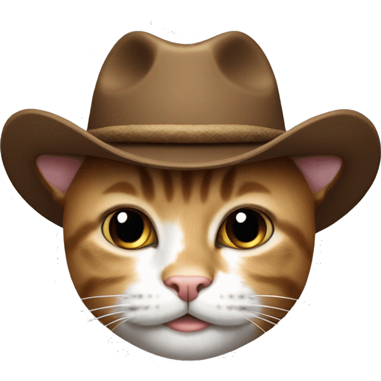 Cat with cow-boy hat  emoji