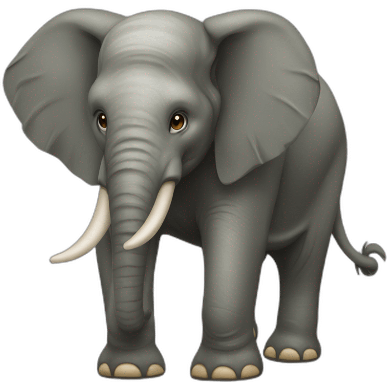 Elefante tandem psichico da guerra emoji