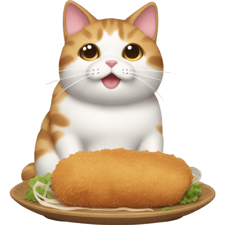 tonkatsu cat emoji