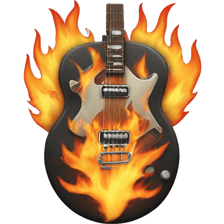 rock and roll flames emoji