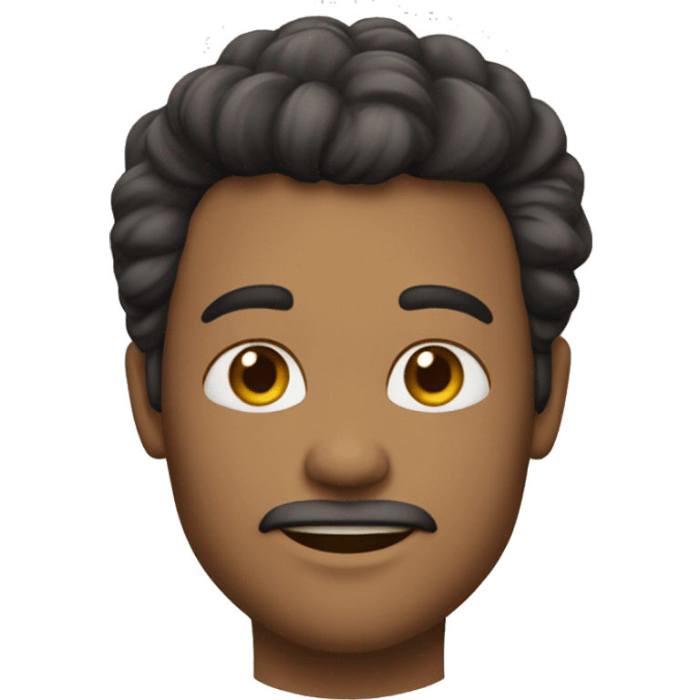 homem de pele clara, com o cabelo cacheado emoji