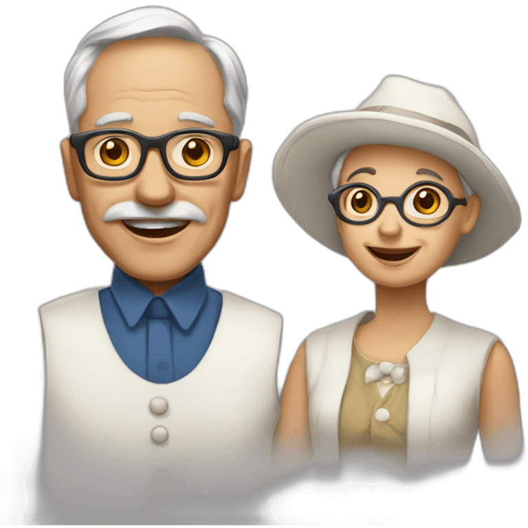 Oncle et tante emoji