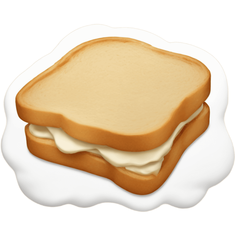 single layer peanut butter and fluff sandwich  emoji