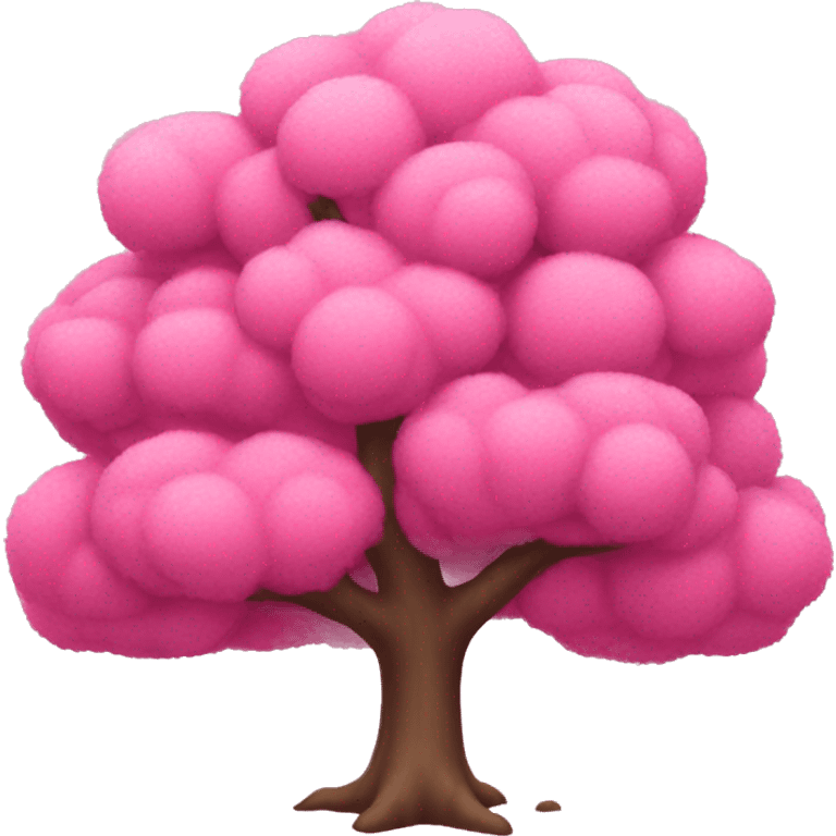 Pink tree emoji