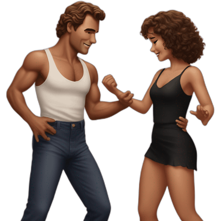 Dirty dancing pair emoji