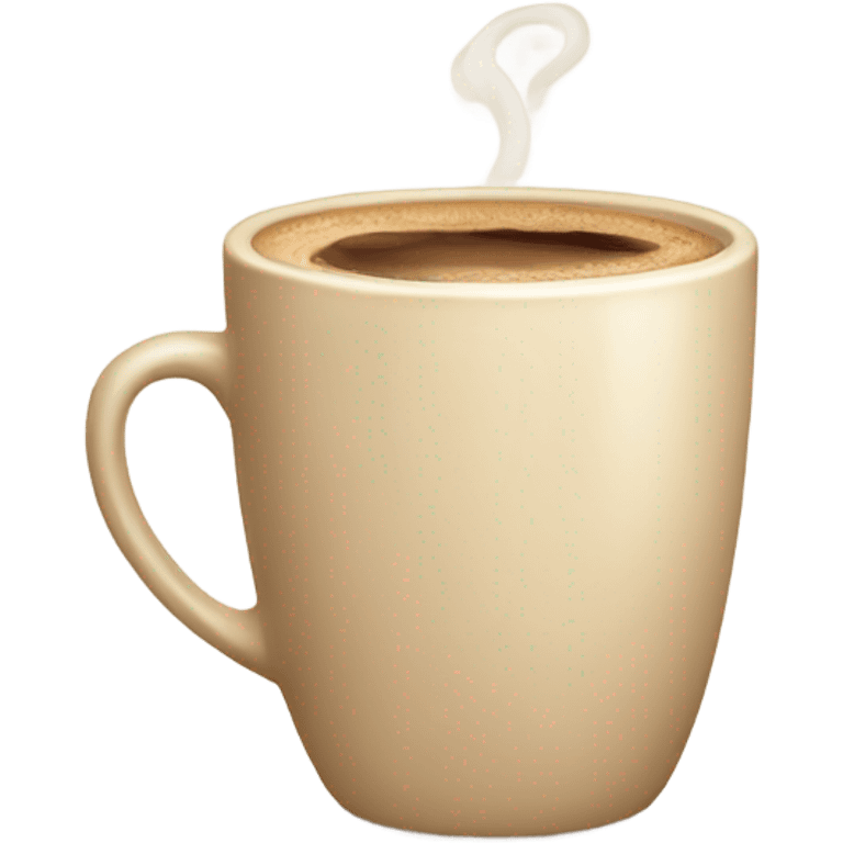 Aesthetic beige cup of coffee emoji